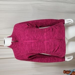 The North Face Heathered Raspberry Athletic Jacket